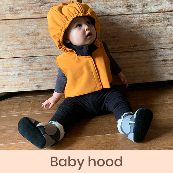 Liliputi baby hood and neck warmer